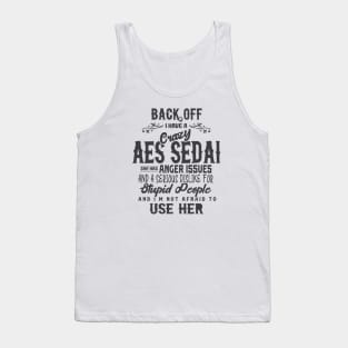 Crazy Aes Sedai (Dark) Tank Top